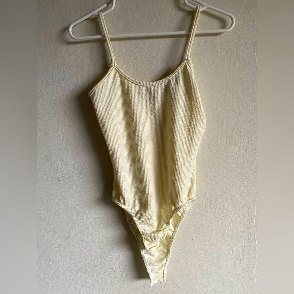 NAST GAL | crème white body suit | women’s US 8